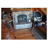 Rolling Clothes Rack, Two Bars.