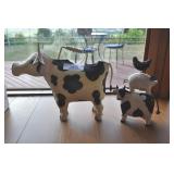 Cow Milk Watering Can And Sculpture.