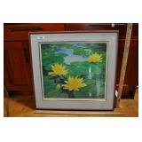 water lillies framed print by lloyd sexton.