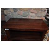 wooden bookcase adjustable shelves.