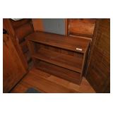 wooden bookcase adjustable shelf