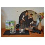 Decor Collection, Norman Rockwell Plate, Wood