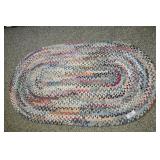 Oval Area Rug, Braided.