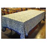 Large 80"x128" Table Cloth, Printed, Floral, Birds