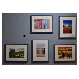 5 Framed Photos Ireland, Row House, Castles, Tulip