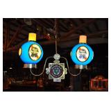 Pabst Blue Ribbon Light Fixture, Crack In One Glob