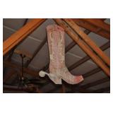 Saloon Gambling Boot Sign, Approx. 36