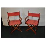 2 Directors Chairs, Fold Up.