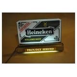 Heineken Lighted Bar Sign, Proudly Served