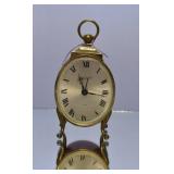 Vintage Swiza Sheffield Wind Up Brass Alarm Clock