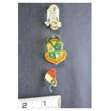 3 Vtg Washington American Legion Anamel Pins-