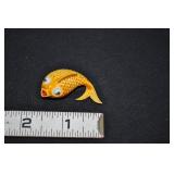 Vintage Fish Brooch, Jonette Jewelry, Rare Jj Fish