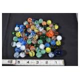 Vtg Swirl Translucent Marbles, 3 Shooters.