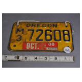 1988 Oregon Motorcycle Tag