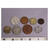 8 World Coins- New Zealand 1935-2006