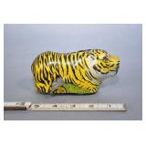 Vtg Pressed Tin Tiger, Windup