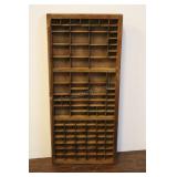 Vintage Type Setter Drawer, Letter Press, 33"l