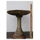 Vintage Cement Birdbath, 23"dx31"t, Great Look