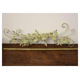 Metal Hanging Metal Painted Decor, Leaf, 59"l