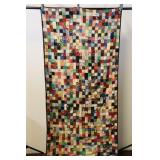 2" Squares Hand Quilted Quilt 40x82"l