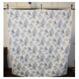 Large Quilt With Seashore Design, 86x93"