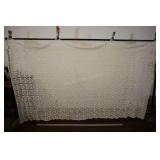 Large Crochet Table Cover, 64x110"l
