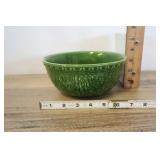 Vintage Haeger Pottery Bowl Textured Green 69