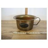 Central Pacific Passenger Train Brass Chamber Pot