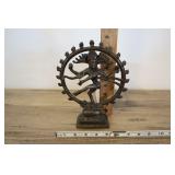 Warrior Goddess Durga Bronze 7x8.5"t