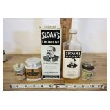 5 Piece Apothecary Set, Sloans Liniment, More.