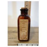 Apothecary Quinine Sulfate Bottle, 7.5x2.5"
