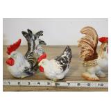3 Ceramic Fowl,