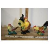 Three Piece Bird And Chicken Figures,