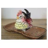 Wales Rooster Appetizer Serving Plate, 8.5"l