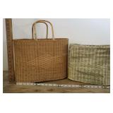 Oval Small Weave Baskets With Diamond Design.