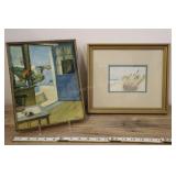 Framed Art Prints, R Wintz Blue Door And Seascape