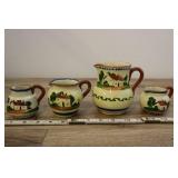 Torquay Watcombe Pottery Motto Ware Pitchers