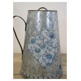 Vintage Galvanized Water Can, 11"x7"