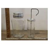 Vintage Mayonnaise Mixing Jar And Aridor Glass Jar