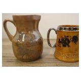 Lord Nelson Beer Stein And Village Scene Pitcher