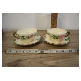 2 Franciscan Dessert Rose Teacup And Saucer, 1
