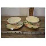 2 Franciscan Dessert Rose Teacup And Saucer, 2
