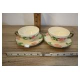 2 Franciscan Dessert Rose Teacup And Saucer, 4