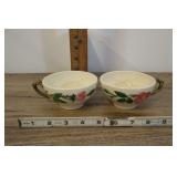 2 Franciscan Dessert Rose Teacups, Flee Bite