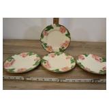 4 Franciscan Desert Rose Dessert Plates Two Chip