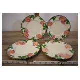 4 Franciscan Desert Rose Dessert Plates