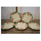 5 Franciscan Desert Rose Dinner Plates