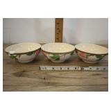 3 Franciscan Desert Rose Bowls. 1o2
