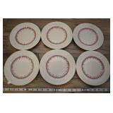 6 Vtg Staffordshire Shenango 8" Plate, 1o2