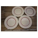 4 Vtg Staffordshire Shenango 10" Plate, 2o4